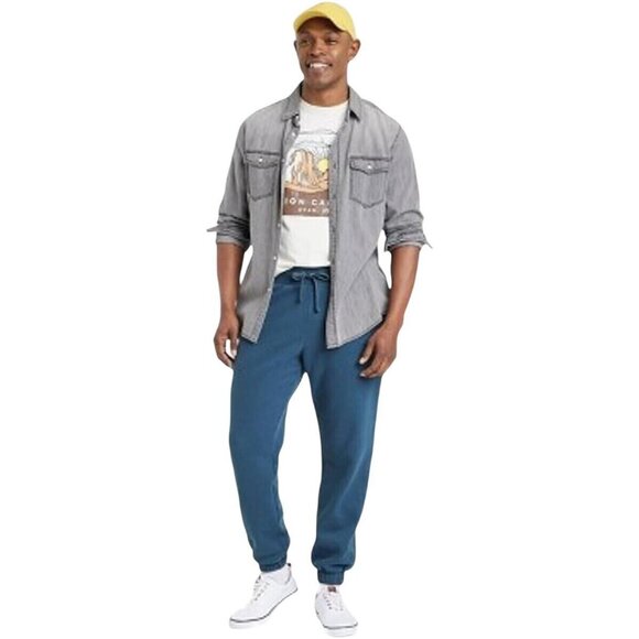 NWT Goodfellow & Co Tapered Jogger Pants 85630831 Dark Blue XL Tall 44 in 32 in - Picture 2 of 6